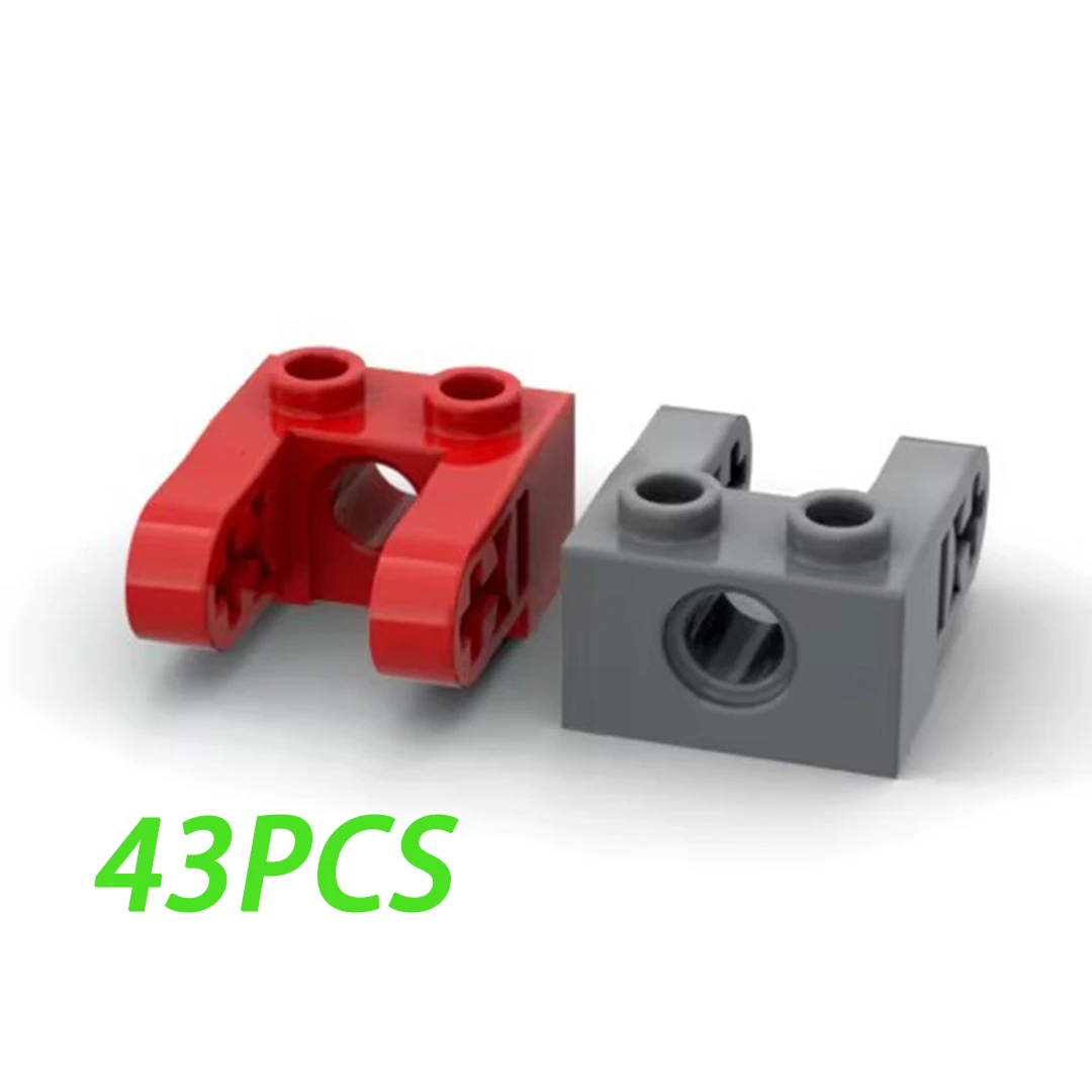 

MOC 85943 Brick 1 x 2 with Hole and Dual Extensions High-Tech Building Blocks Parts 3707 Puzzle Toys Educational Gift 43PCS/50g