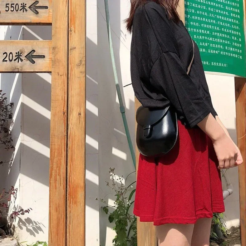 حقيبة سرج ريترو حقائب كروس عصرية للنساء حقائب كتف بسيطة متعددة الاستخدامات ومحفظة وحقائب يد ذات سعة كبيرة