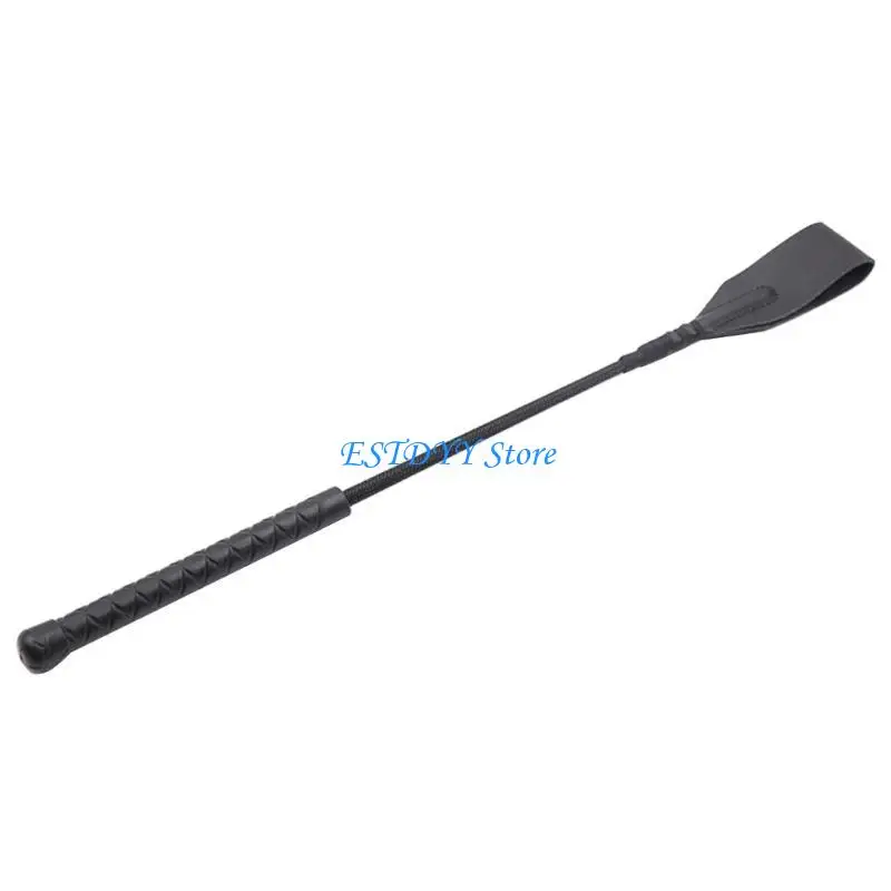G6DE Short Horsewhip PU Leather Pointer Horse Whip Stage Performance Props Durable