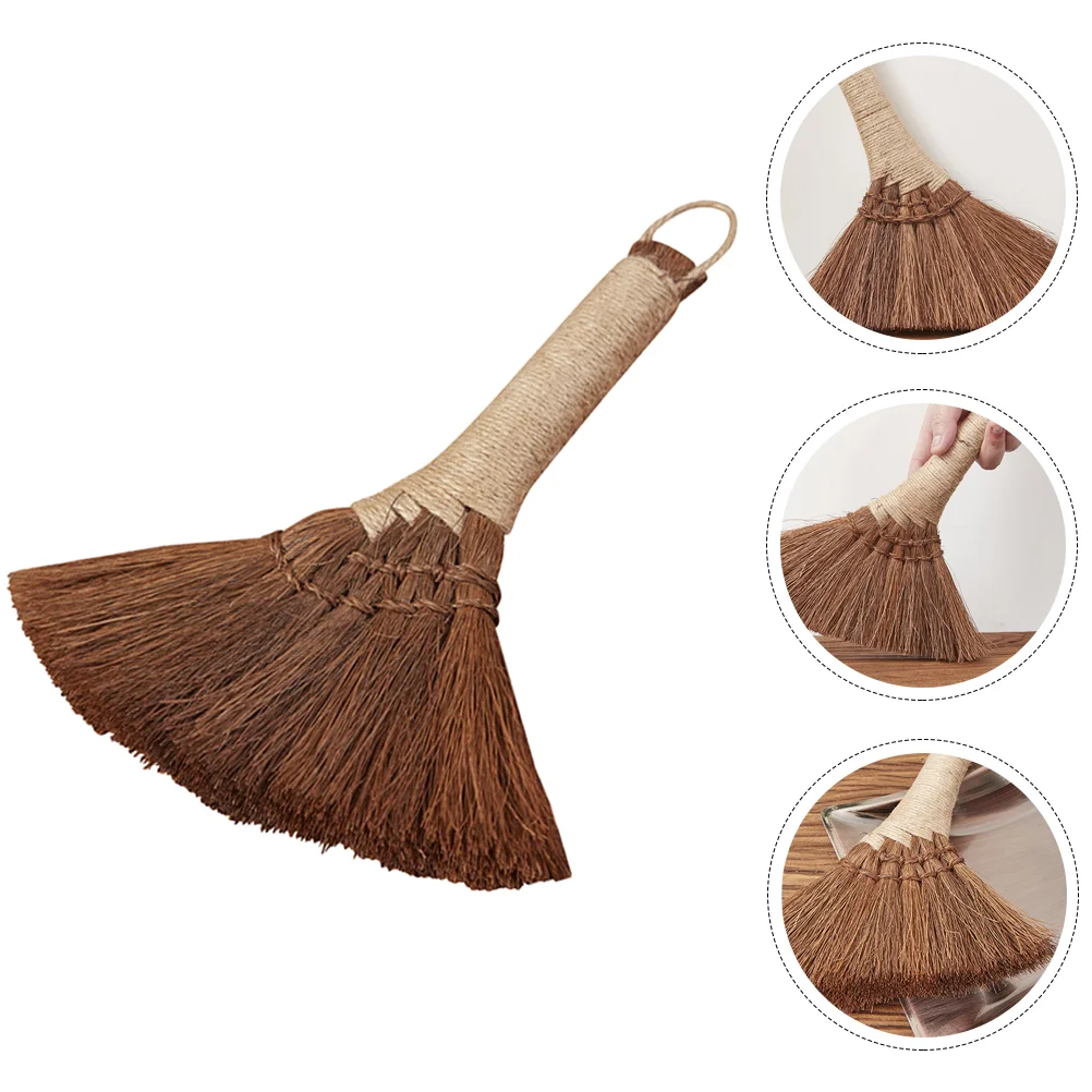 Brooms Small Palm Fiber Kang Sweeping Household Duster Hand Cleaning Accessory Light Brown Home Tools Heavy Duty