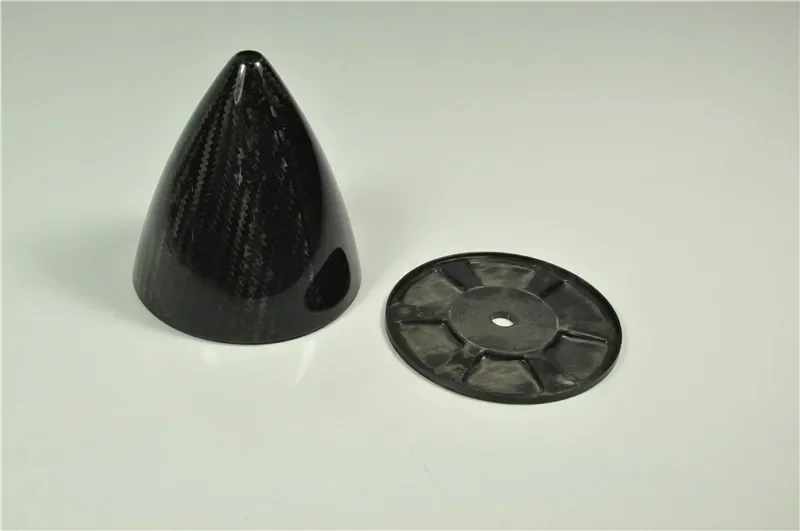 Spinner en fibre de carbone modèle RC, sans bouche avec plaque arrière, traitement 3K, multi-taille, 1 pièce