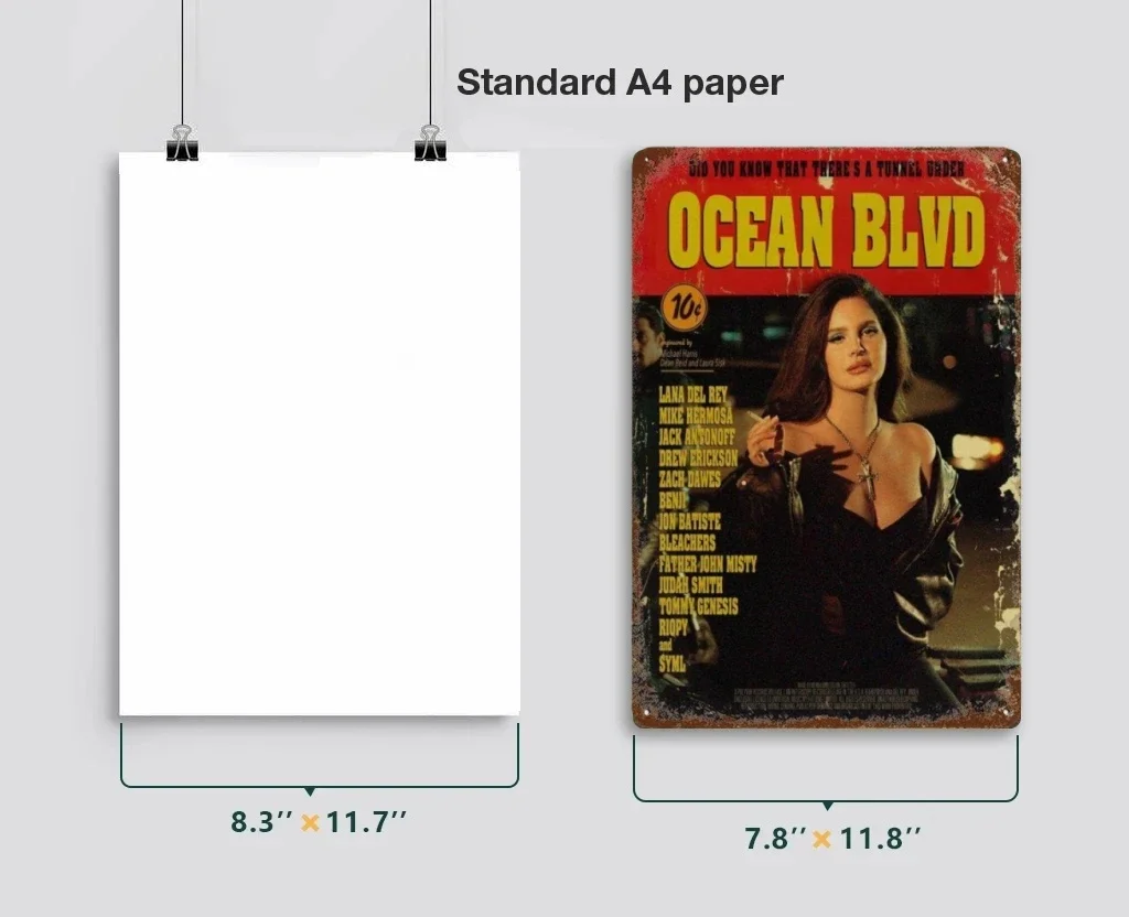 Lana Del Rey علامة معدنية موسيقية عتيقة لوحة قصدير ، مغنية ، ويعرف أيضا باسم ، ليزي ، لويز ، المنزل ، الغرفة ، البار ، النادي ، المقهى ، لوحات ديكور حائط فنية #4