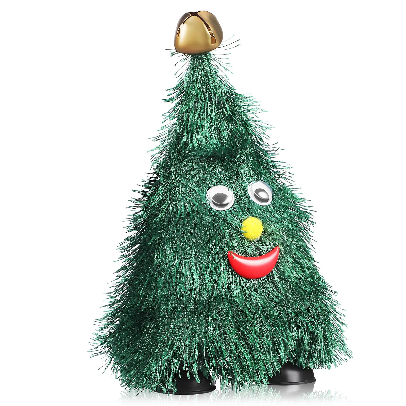 

Christmas Tree Walking Swinging Legs Holiday Party Decoration Electric Dancing Xmas Tree Ornament Funny Wobbly Festive