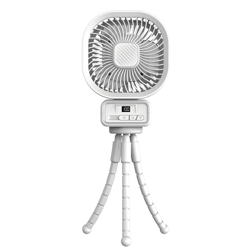 

T-Lucky Portable Fan A28 Wireless Mini Handheld Fixed Automatic Rotating Head Fan USB/Portable