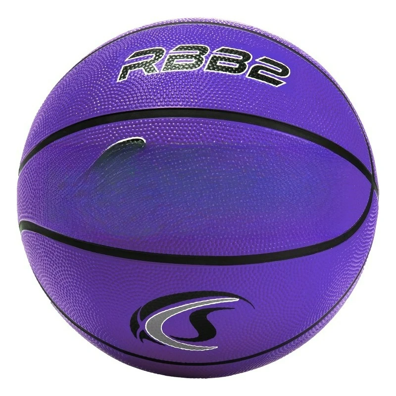 

Rubber Junior Basketball, Heavy Duty - Pro-Style Basketballs, Various Colors and Sizes - Premium Basketball Equipment, Indoor Outdoor - Physical Education Supplies (Size 5, Purple)