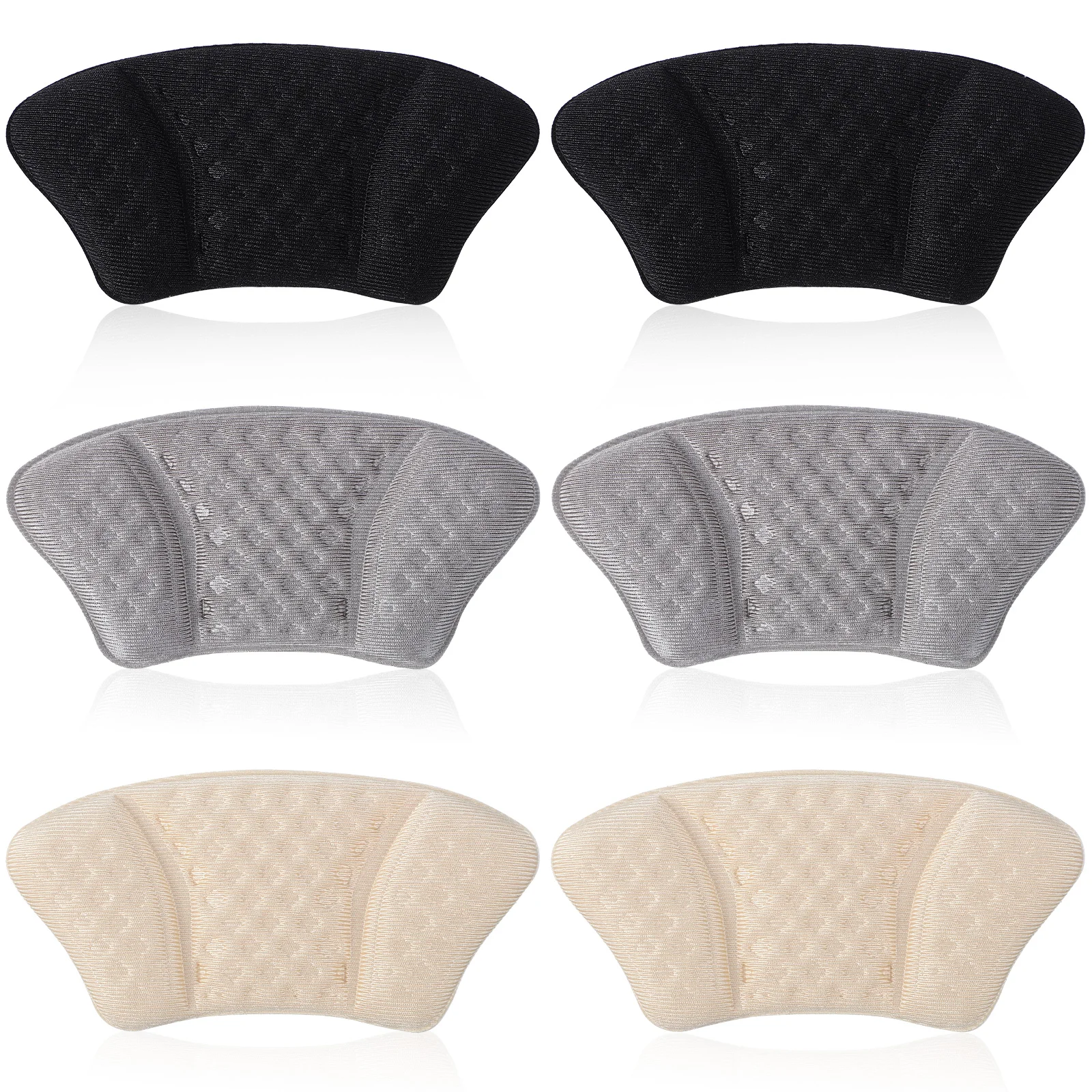 

6 Pairs Anti-wear Heel Patch Pad Shoe Pads Inserts Grips Protectors For Shoes Blister Womens Clip