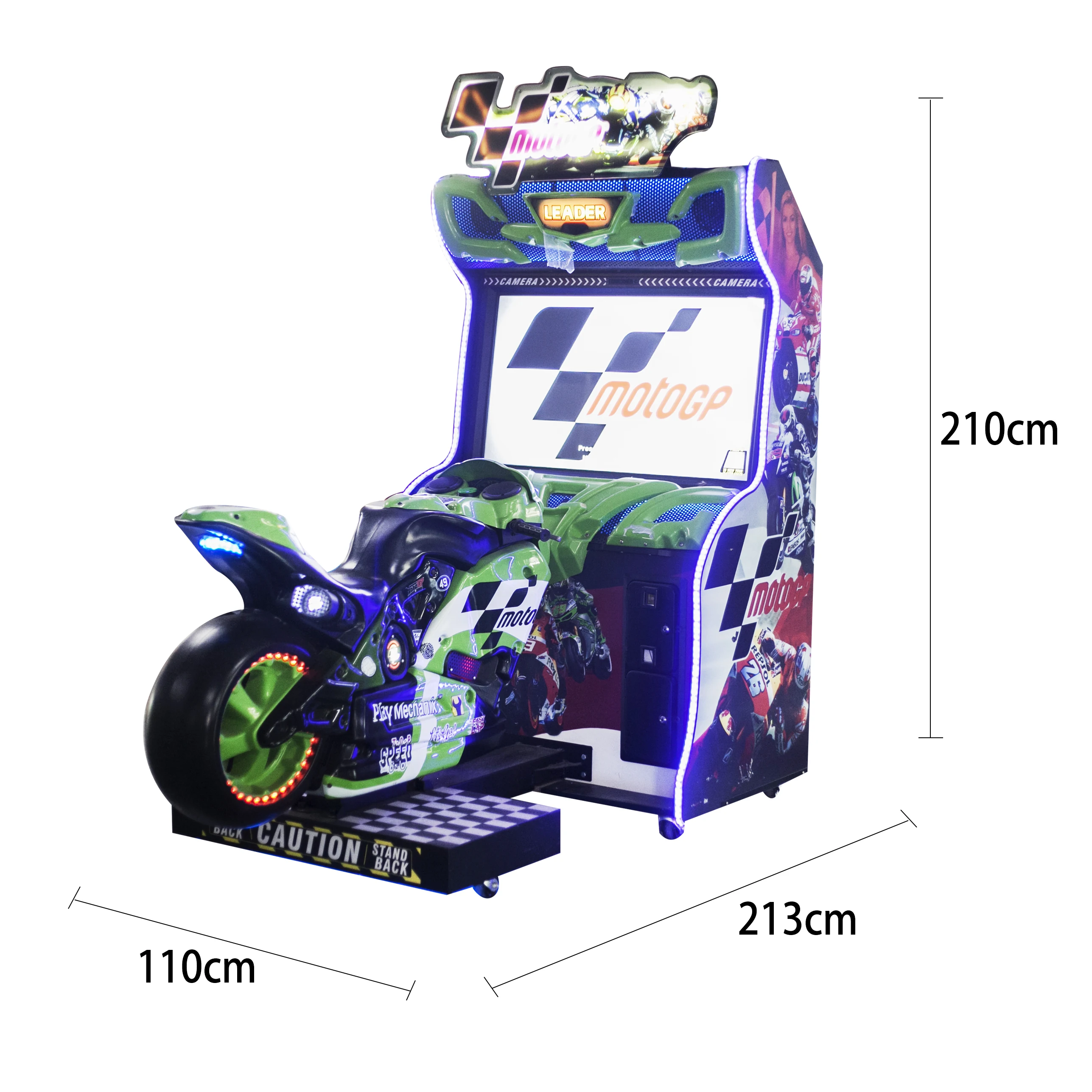 

Latest 2024 model coin operated 2d gp video arcade game machine racing motorcycles driving simulator