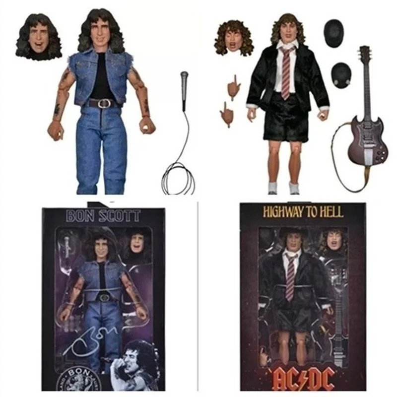 

Коллекционная фигурка NECA Highway To Hell: Ангус Янг и Бон Скотт, подвижная модель, игрушка-кукла, подарок на Рождество