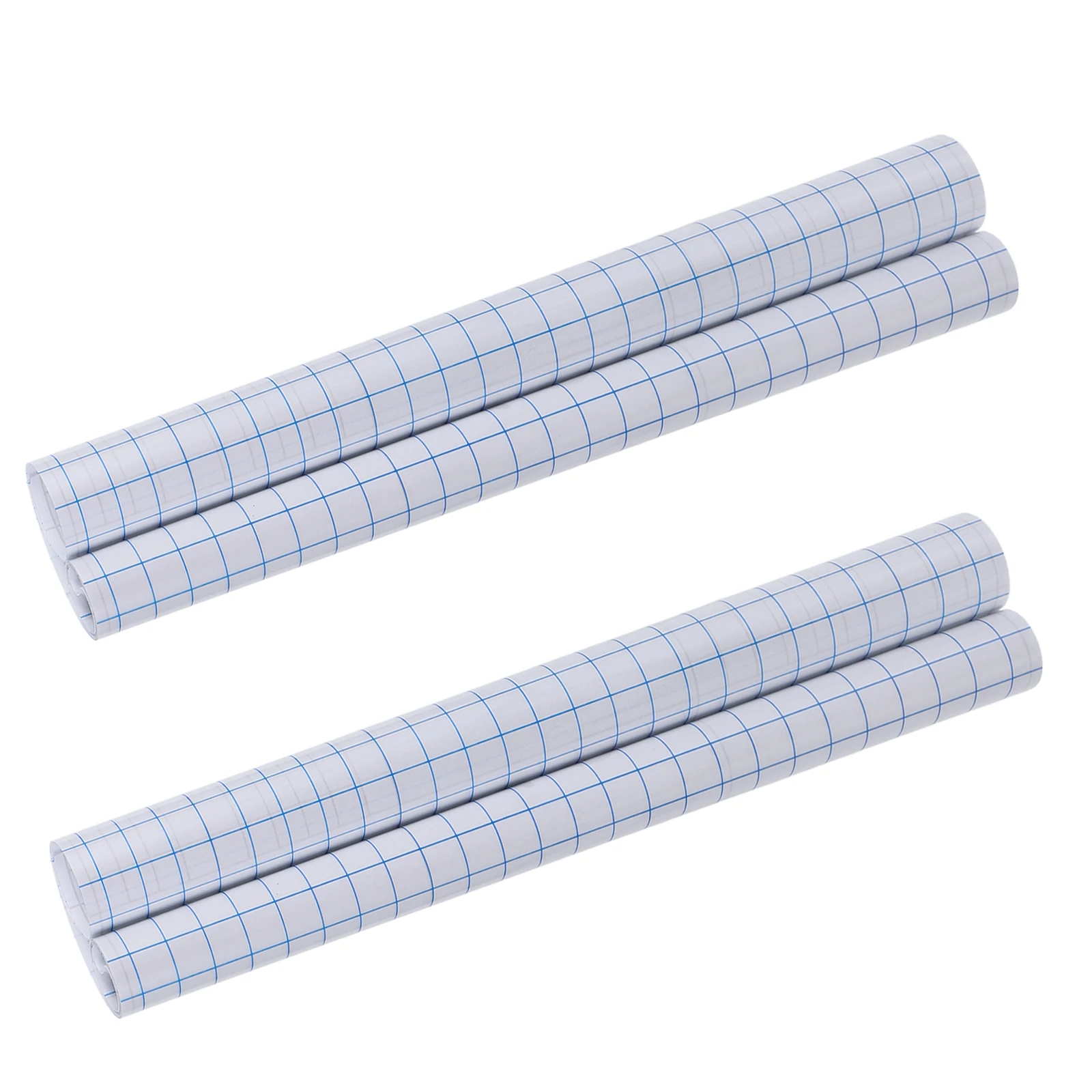 

2pcs 30x100cm Self Adhesive PVC Positioning Film Transparent Transfer Tape Blue Grid Lines DIY Glass Storage
