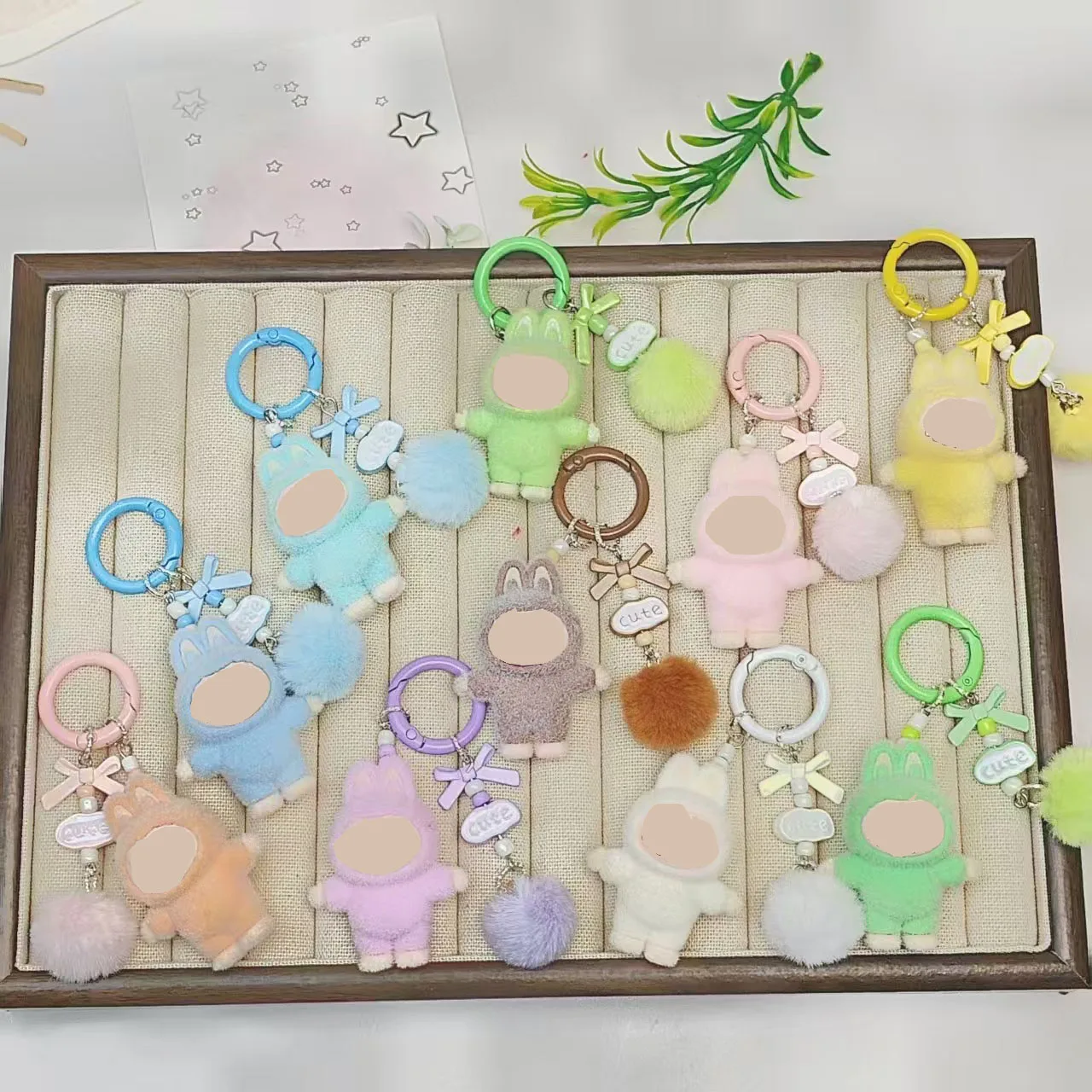 1PCSNew سلسلة المفاتيح الصغيرة الكرتون الإبداعية ثلاثية الأبعاد دمية الطلاب المدرسية قلادة سيارة مفتاح سلسلة النساء الرجال يعرض 2025