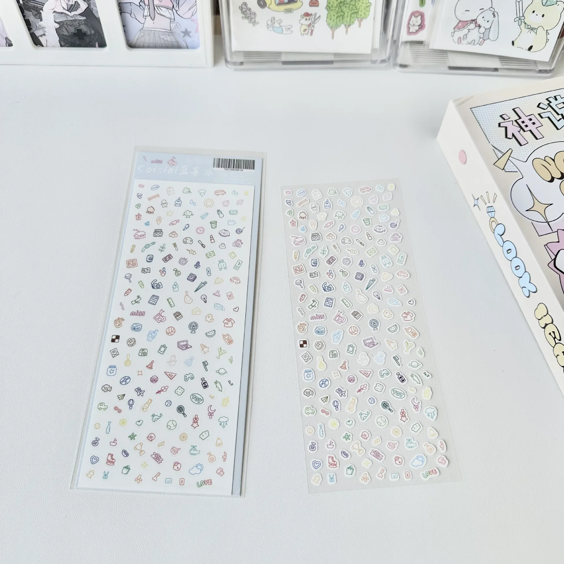 Cartoon Small Pattern Decorative Sticker Ins Korean Style Cute Guka Hand Account Diy