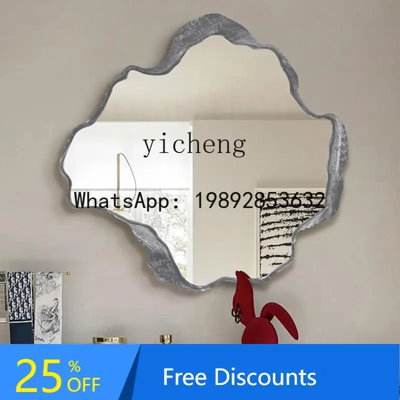 

Nordic Irregular Bathroom Makeup Mirror Art Living Room Decoration Creative