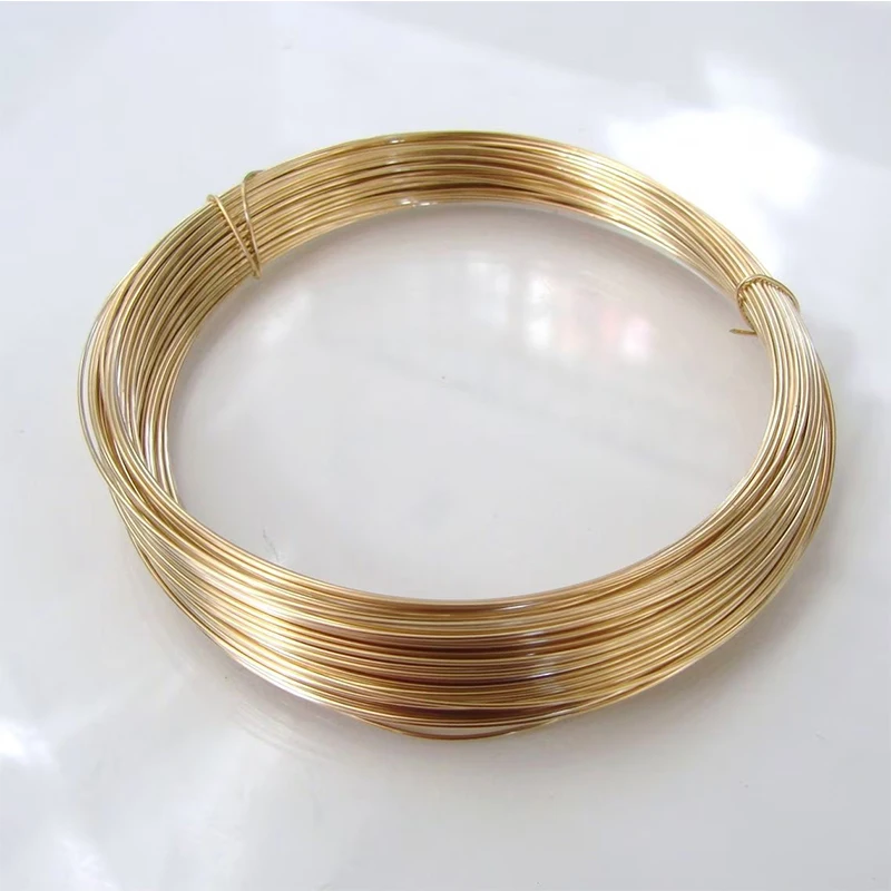 One Meter 14K Gold Filled Wires Half Hard Gold Filled Beading Wire Metel Thread 14K Gold Wire for Jewelry Making Earring DIY