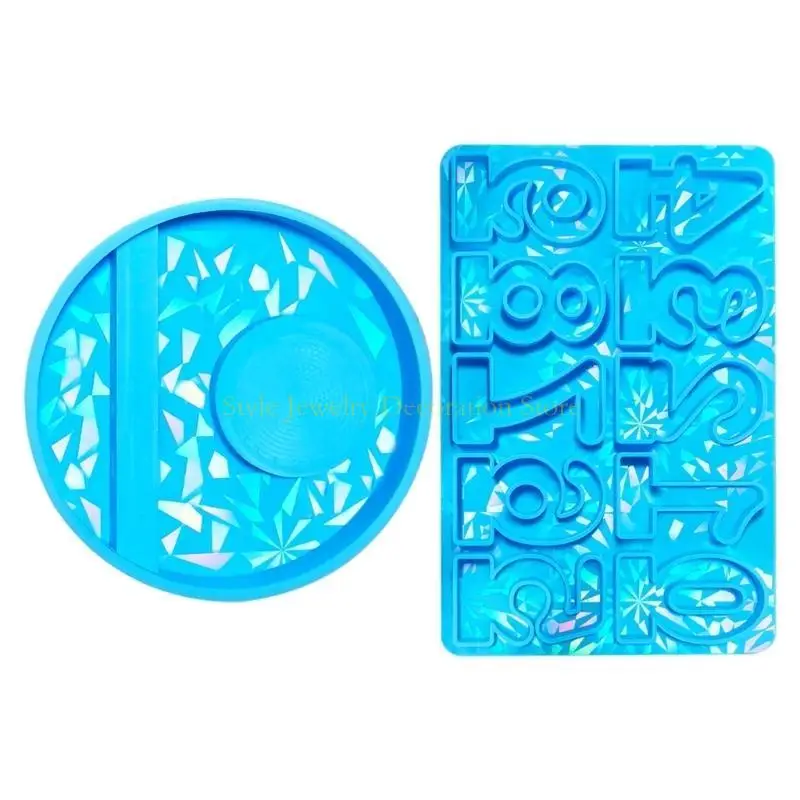 

D46E Silicone Mould Gypsum Holder Mold Holographics Number Stand Mould