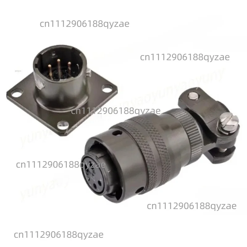 Waterproof Vibration Resistant Connector, 6 Pin Female Receptacle with F Tail, Size 10 Shell