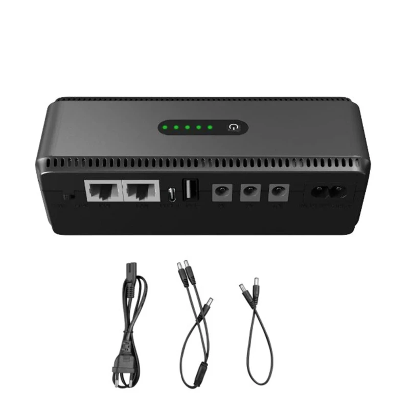 Imagem -03 - Mini dc Ups 5v 9v 12v Estável Fonte de Alimentação Wi-fi Router Ups Lithium tipo c para 12v Router Video Surveillance Câmera Casa