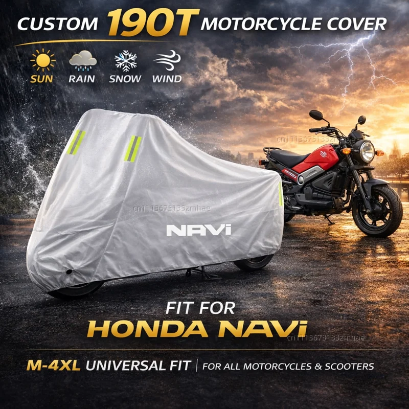 

For HONDA DREAMWING Navi 110 Navi 2016-2022 Motorcycle Cover Waterproof Heavy Duty Outdoor Rain Dust Sun Protector
