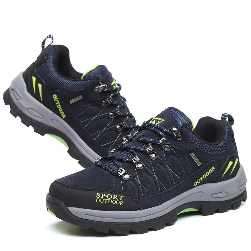 hot sale outdoor Men's hiking Shoes Anti-skid Breathable Trekking shoes male Hunting travel Mountain Large size Sneakers 46 47