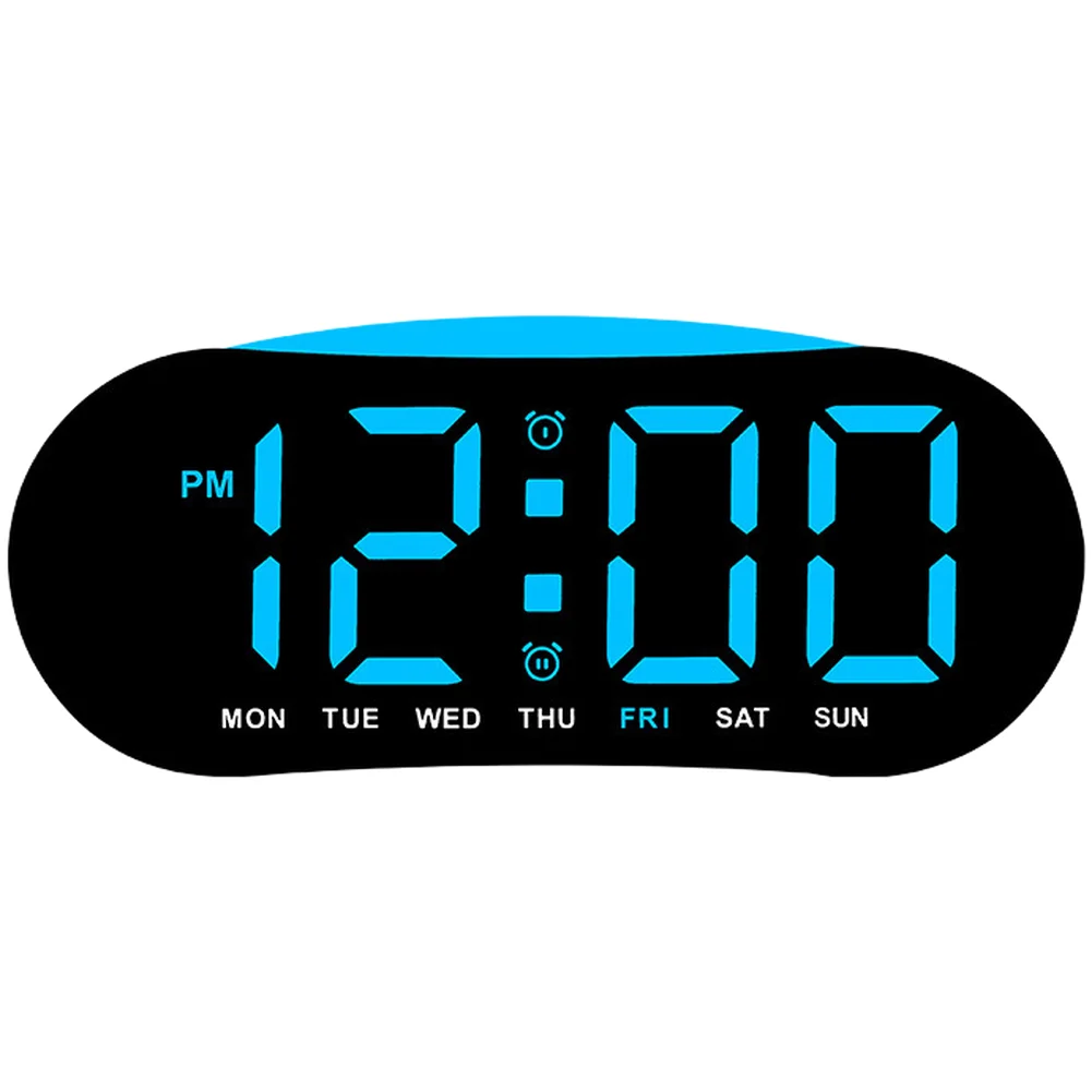 LED Alarm Clock with Dual Independent Alarms Week Display Date and Room Temperature Monitoring for Everyday Use