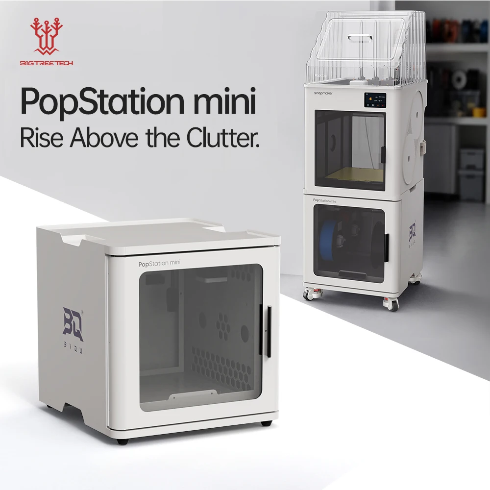 BIGTREETECH PopStation mini 3D Printer Base Filament Dry Storage Cabinet For Snapmaker U1 Sealed Moisture-Proof Filament Station