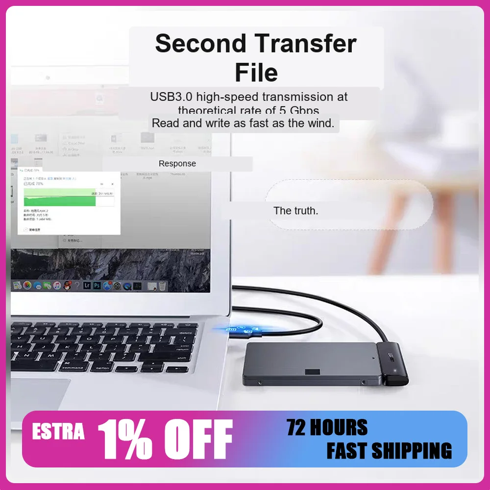 UGREEN 70610 USB C to SATA Adapter Cable for 2.5 Inch SATA HDD SSD 5Gbps