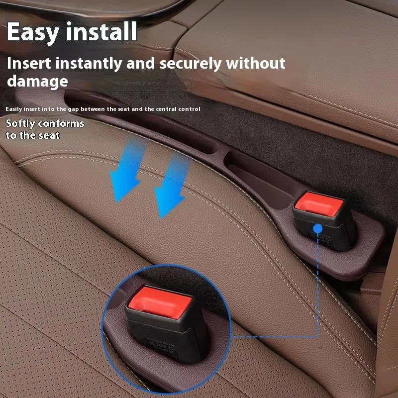 1/2Pcs Universal Car Seat Gap Filler Key Card Leak-proof Organizer Filling Plug Seal Strip For Audi A1 Q5 For Mercedes B C E S