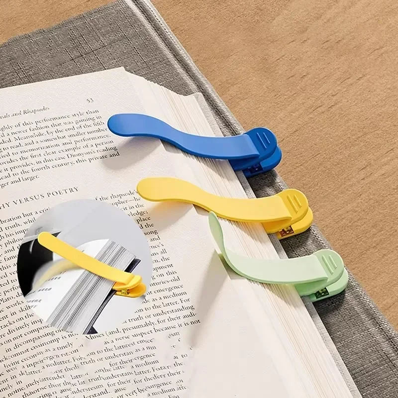 3 Pcs/Set Silicone Bookmark Automatically Follows Page Book Accessories For Reading Lovers Office Stationery School Supplies Zb