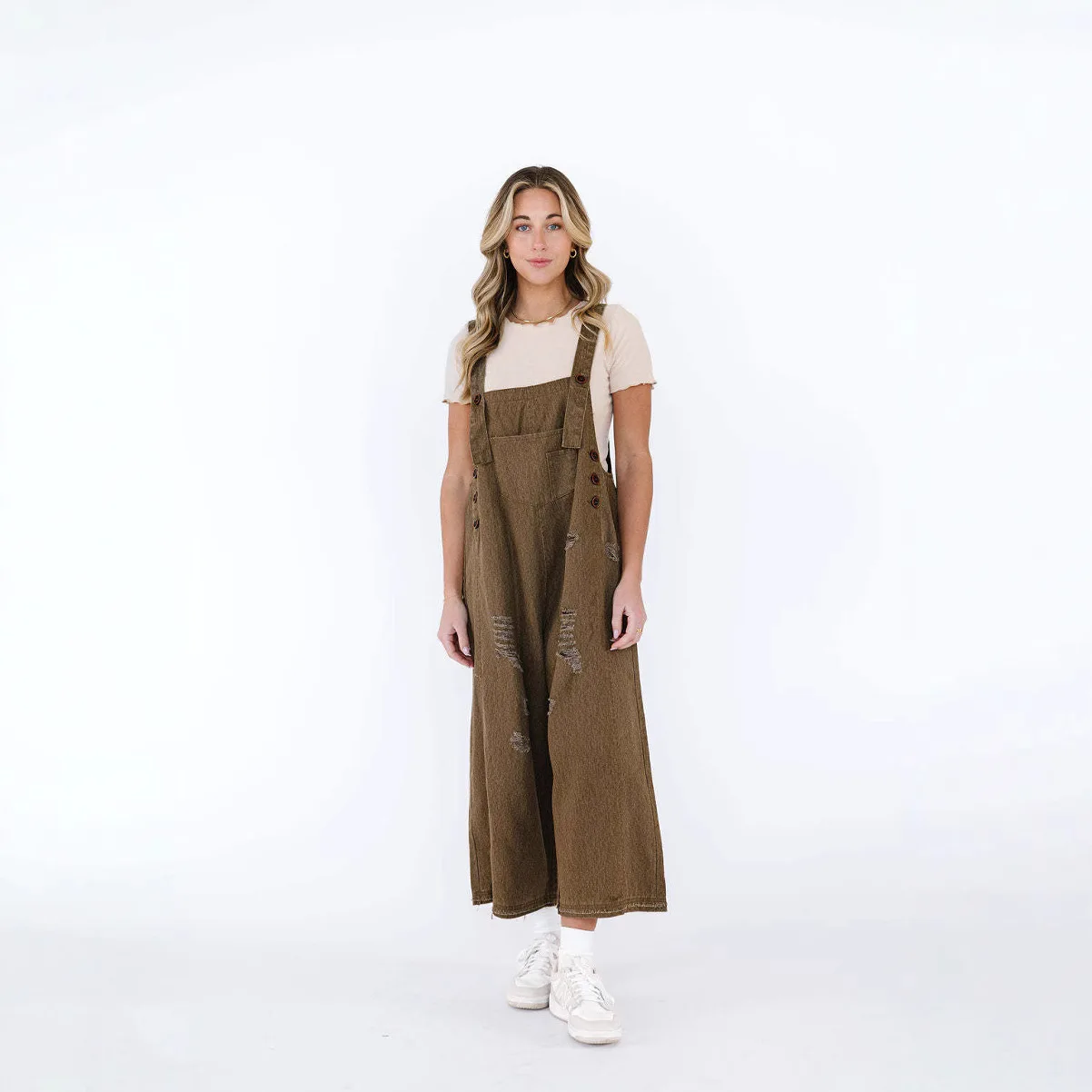 Salopette en Denim délavé Vintage, salopette Baggy ample déchirée, salopette confortable à bretelles décontractées, salopette d'été rétro à jambes larges pour femmes