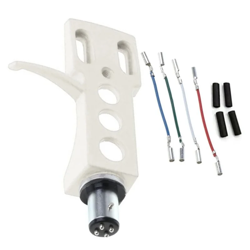 Stilvolle-Universal Plattenspieler Headshell Phonographen Plattenspieler Ersatz Headshell Mit 4X Blei Drähte Für Plattenspieler Red Du