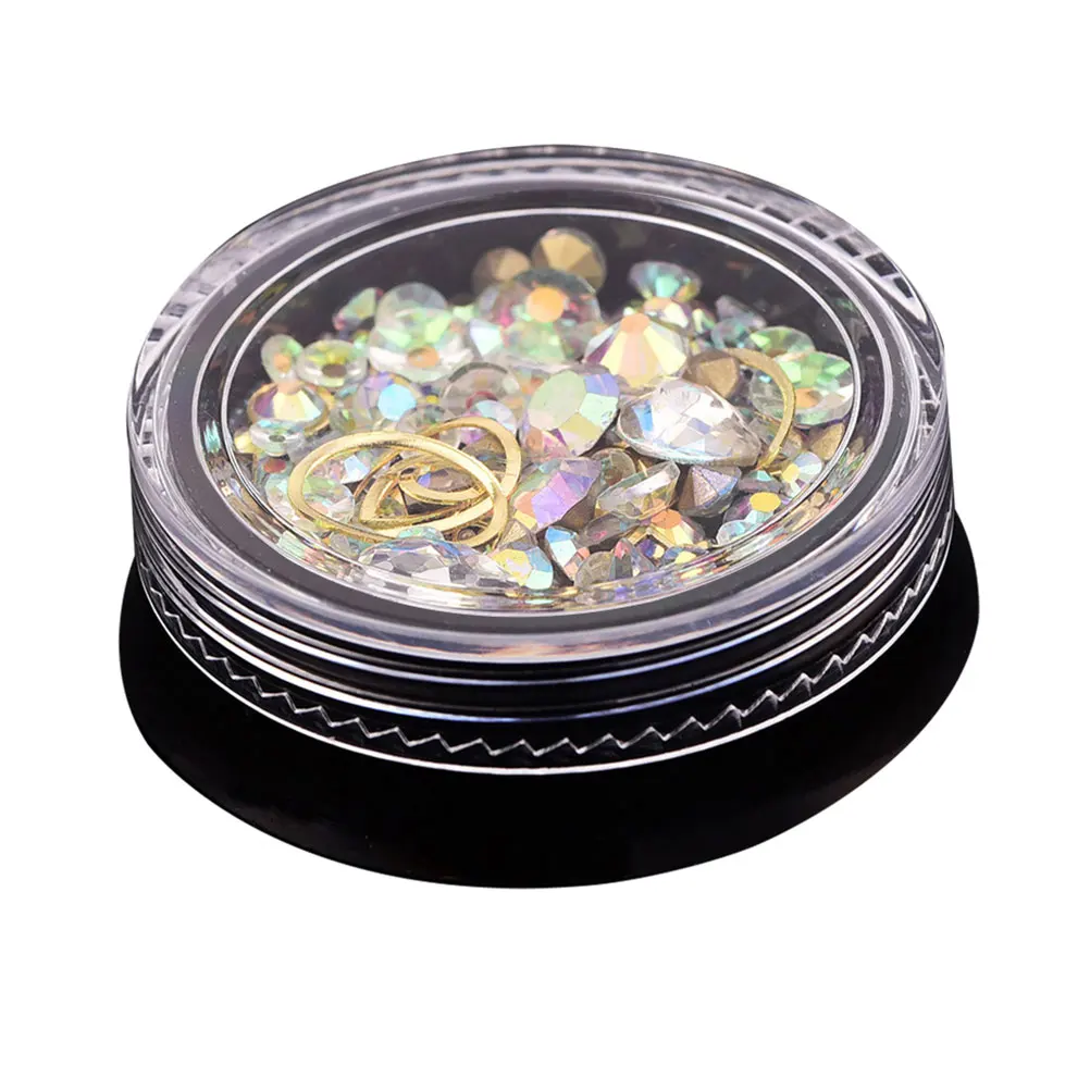 

Nail Rhinestones Gems Supplies Pointed Bottom Art Accessories Decoration DIY Nail Art Vivid Colors Sparkling Phone Glass Decor