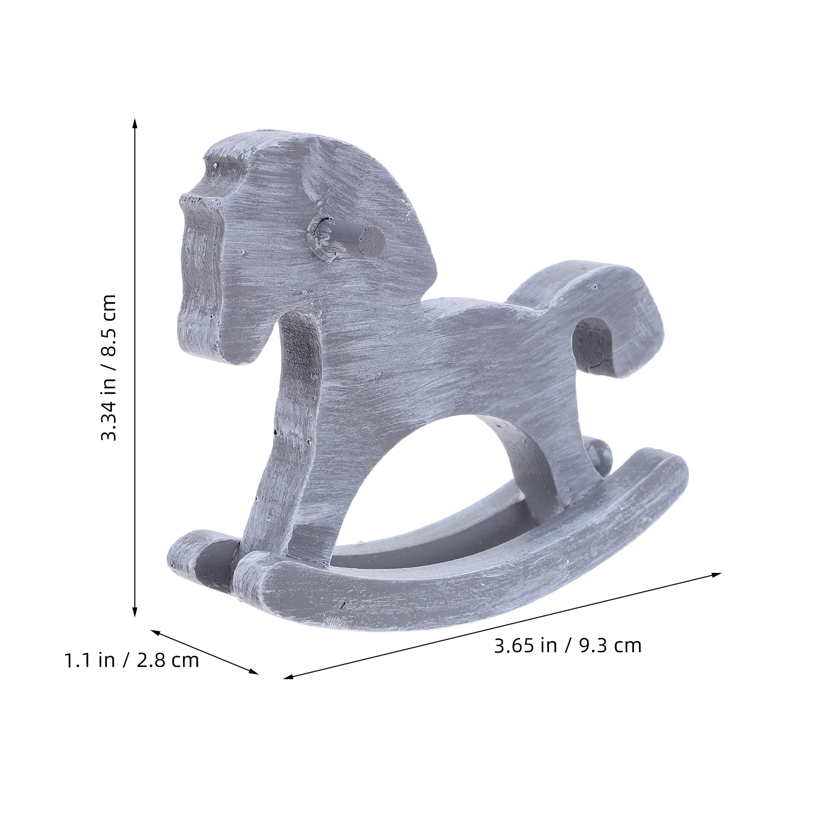 나무 흔들 목마 미니 빈티지 공예품 가정 사무실 장식 탁상 동물 조각상 책상 장식품 거실 선반 장식품