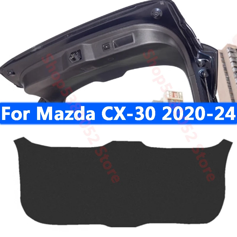 

For Mazda CX30 CX-30 2020-2024 Car Trunk Tailgate Protective Mat Anti-Kick Decorative Liner Interior Durable Accessories