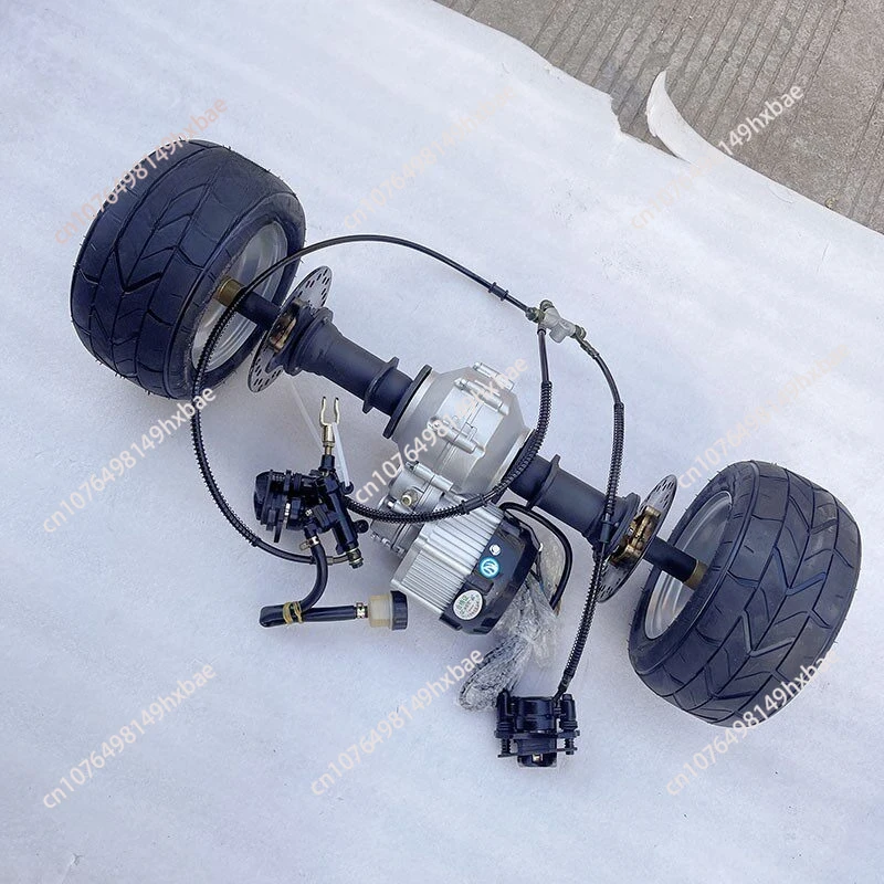Elektro-Gokart-Zubehör ATV-Differenzial Scheibenbremse Wellenantrieb Hinterachse Motor Zahnkranz Halbwelle 6-Zoll-Reifen