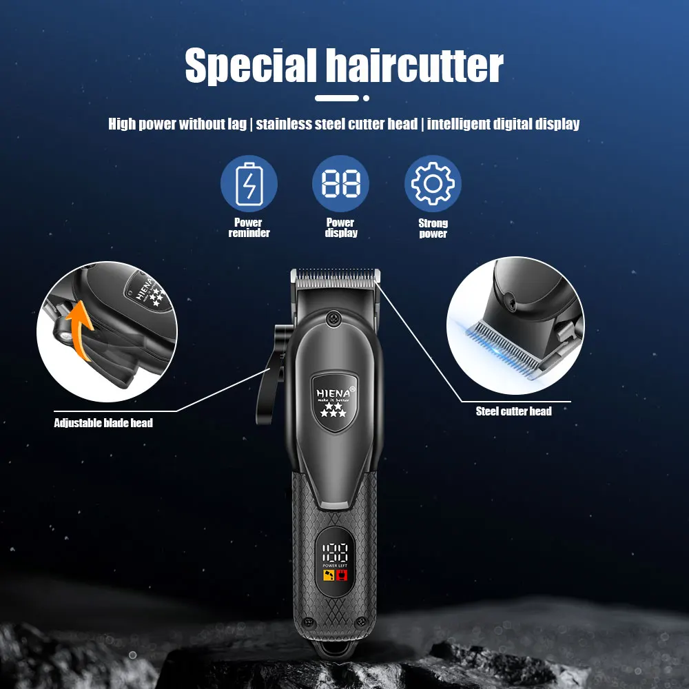 Машинка для стрижки волос Перезаряжаемые машинки для стрижки волос для мужчин Набор из 2 предметов с масляной головкой и электрическими триммерами Идеально подходит для домашнего использования