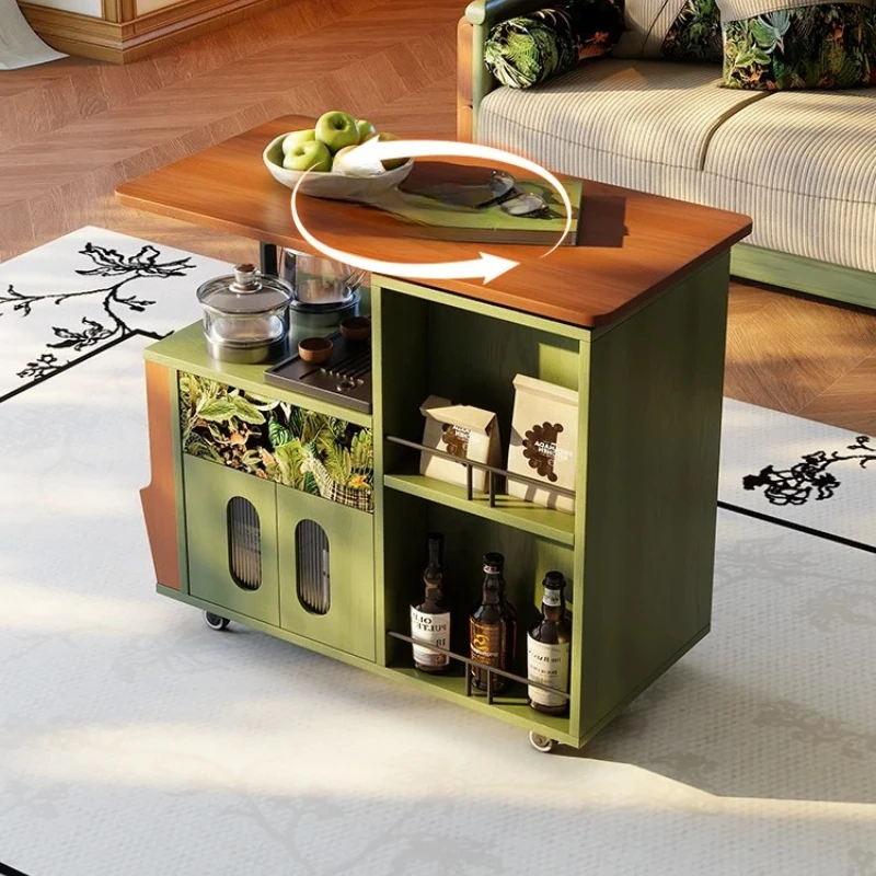 Coffee Tea Nook - Fransız Retro Mobil Çay Arabası: Tekerlekli