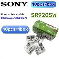 10PCS SR920SW Original SONY AG6 371 LR920 SR927 171 370 L921 LR69 SR920 Button Batteries For Watch Toys Remote Cell Coin