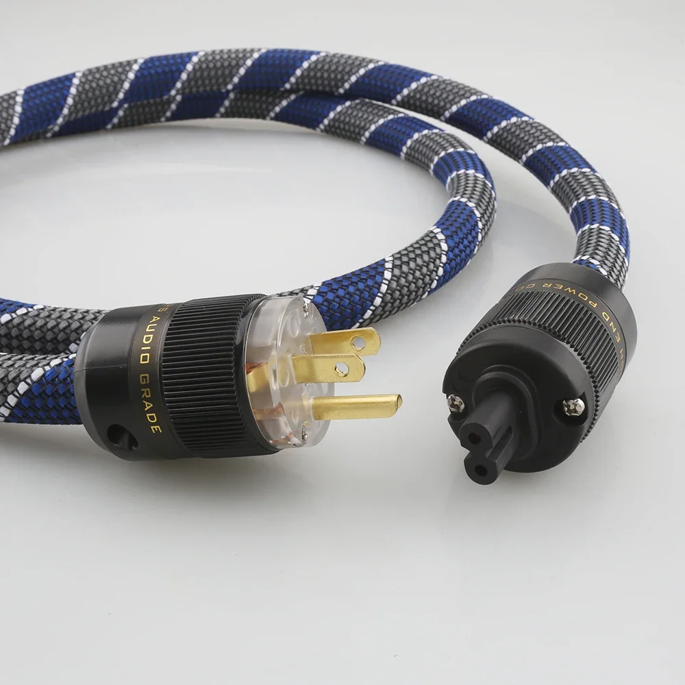 Nowy kabel zasilający P101 HI-End z czystej miedzi US z wtyczką żeńską rysunek 8 IEC kabel zasilający audio HIFI