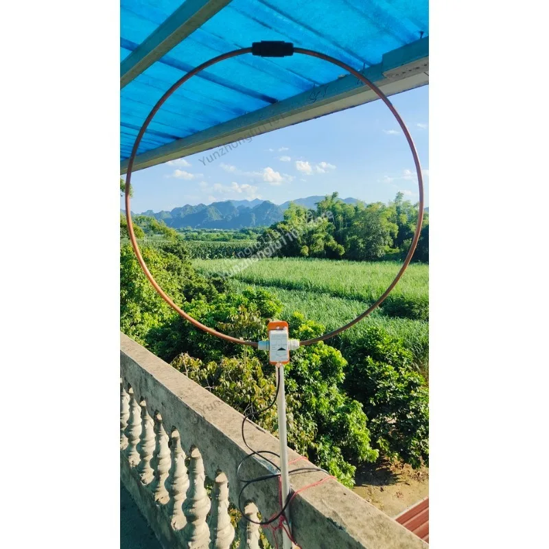 WV-601 Wideband Passive Loop Antenna Aluminum Copper Ring, LW SW MW FM VHF UHF AIR Full Band Receiving Antenna