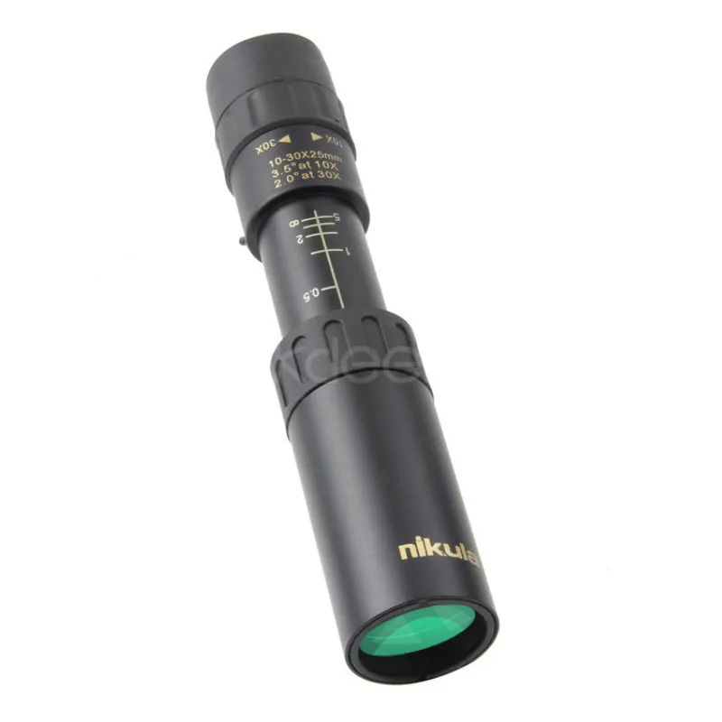 Monocular Telescope 10-30X25 Continuous Zoom Low Light Night Vision HD Times Metal Tube Telescopio Astronomico Profesional