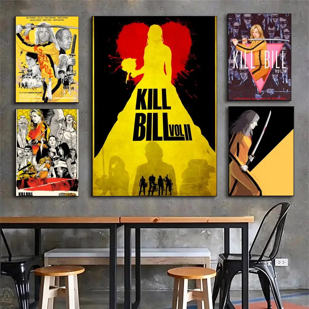 movie Kill Bill Poster Poster HD Printing Vintage Luxe Home Decor Wall Art for the Living Rooms Entryways Gift