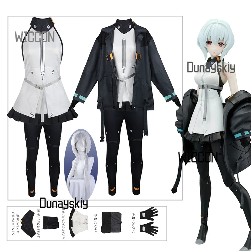 نوير تأثيري Synduality أنيمي زي فاسق معطف أسود السراويل Y2K الفتيات أزياء الهالوين عيد الميلاد كرنفال حزب كوس مخصصة #1