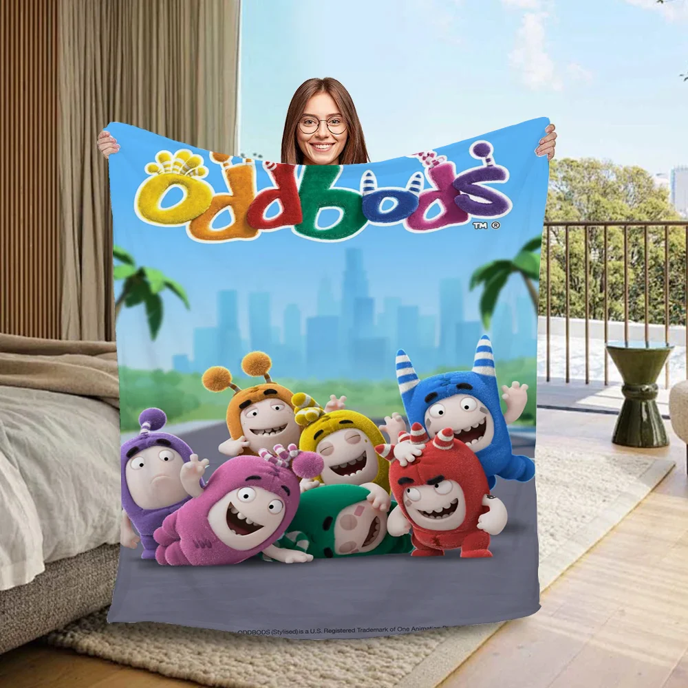 Oddbodes Blanket Bed Blankets for Adults Beach Towel Fluffy Plaid Microfiber Bedding Home Interior Throw Knee Soft Nap King Size