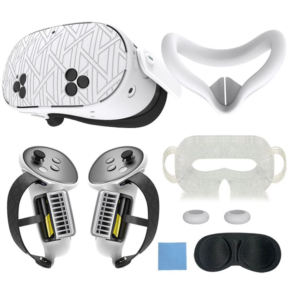 

1 Set New For Meta For Quest 3S Silicone Protective Cover For Quest 3S Silicone 7-piece Set For Quest 3S Accessories 7-piece Set