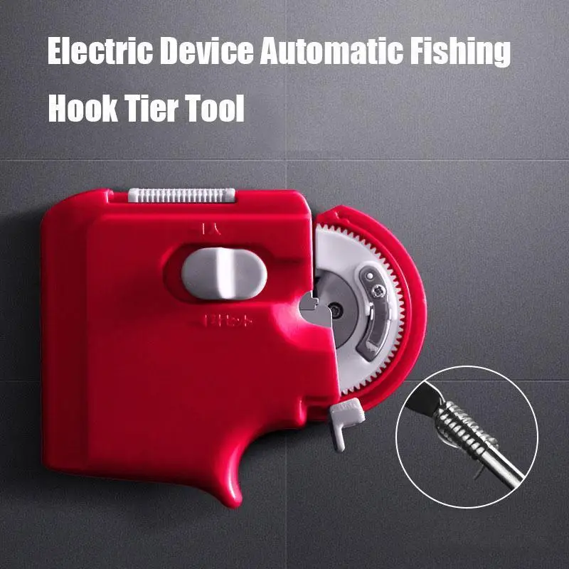 Automatic Portable Electric Device Fishing Hook Tier Machine Fishing Accessories Fast Hook Line Tying Device Equipment Hand Tool