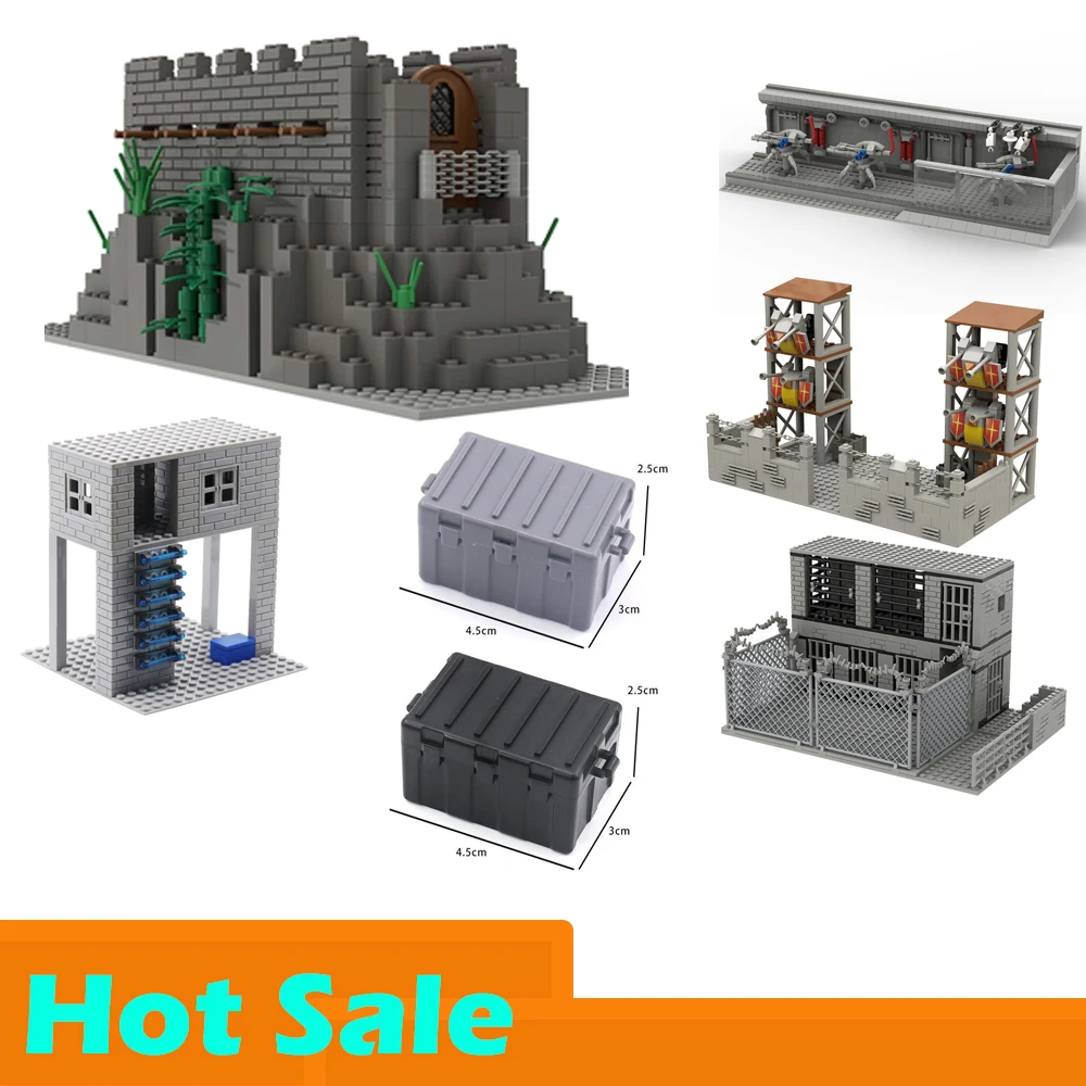 

Moc Building Blocks 3D Base Technology Bricks Raised Baseplate For Castle Sets Creative Display Gun Turret Model Toys Kids Gifts