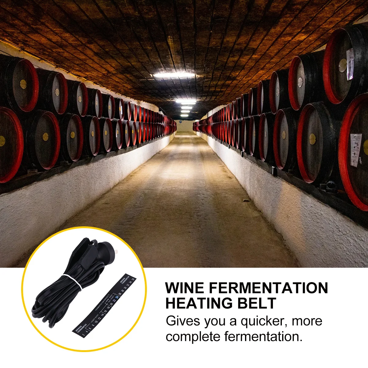 

Wine Heater Fermentation Belt Electric Au Heating Uniform Temperature Long Lifespan Wine Fermentation Heating Belt