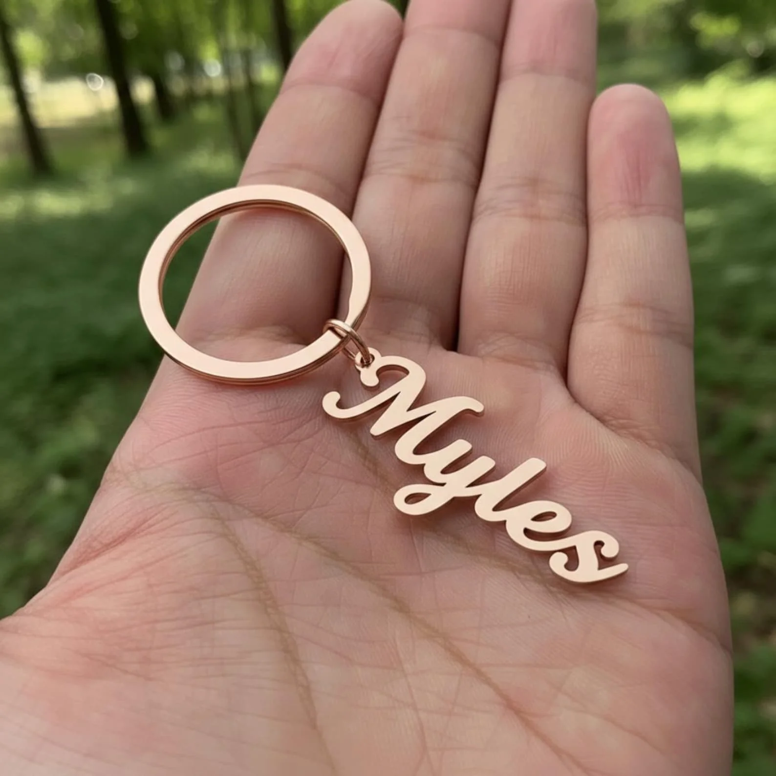 Unisex Custom Name Letter Keyring - Personalized Stainless Steel Key Chain Unique Customization Gift