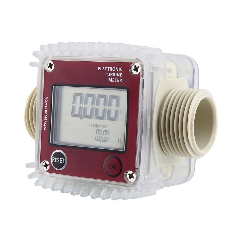 ดิจิตอล LCD K24 Flow Meter Turbine การใช้ Flow TESTER สําหรับสารเคมีน้ําทะเล Liquid Flow เมตรวัดเครื่องมือสีสุ่ม