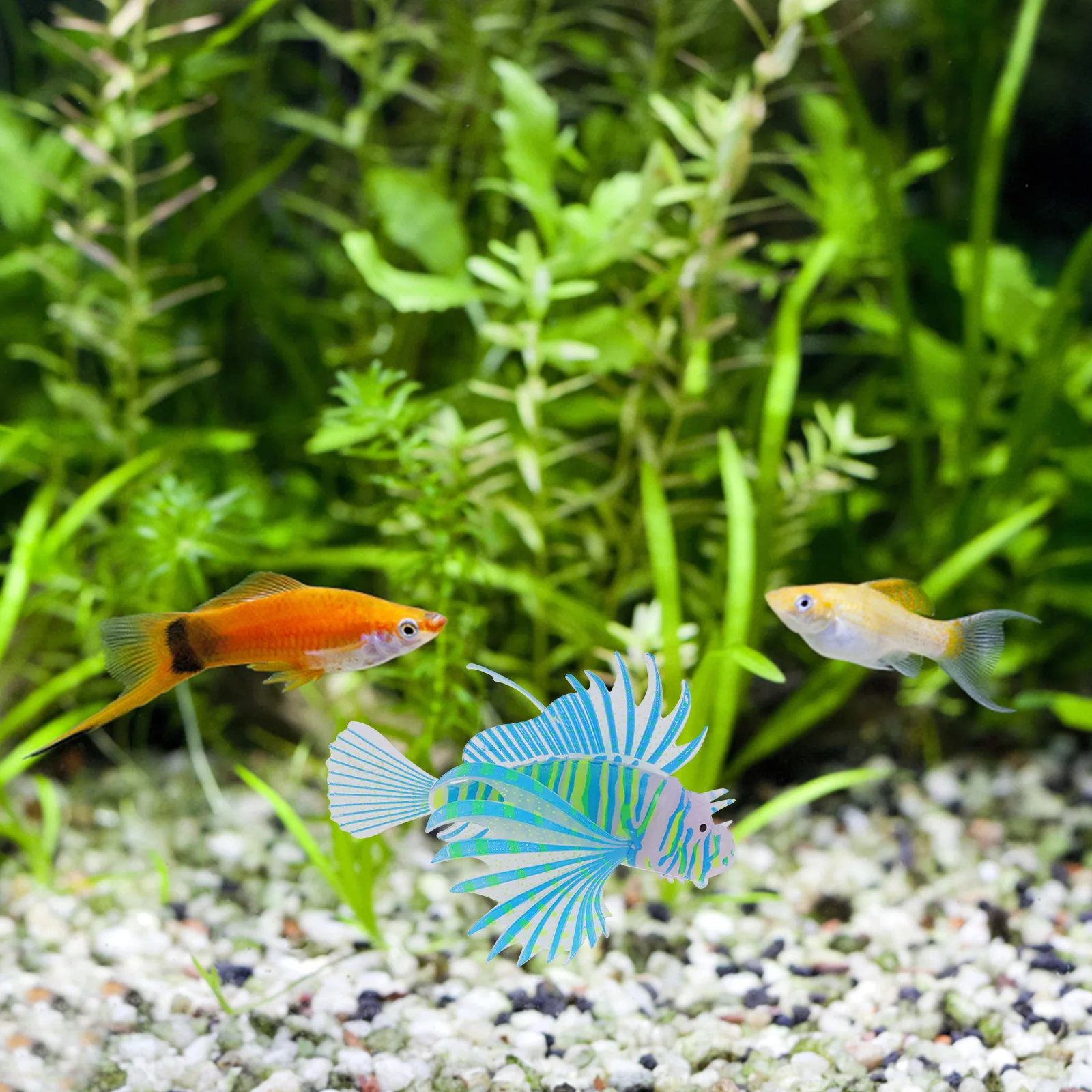 

Artificial Luminous Silicone Fish Tank Ornament Realistic Aquarium Decor Glowing Fish Decoration Aquarium Decor