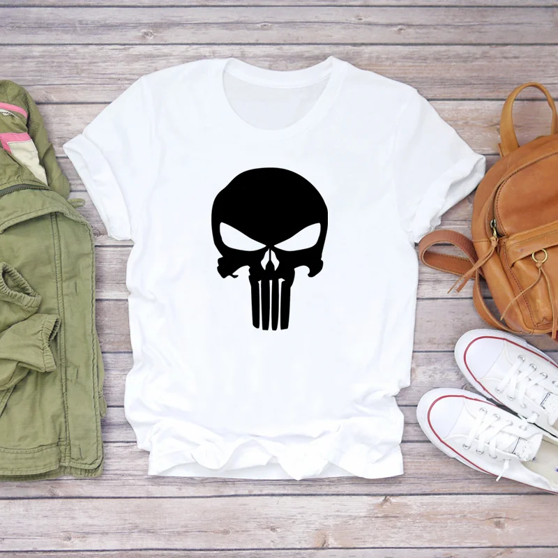 Punisher badge printing for clothes Patches DIY children Applique for clothes heat transfer stickers